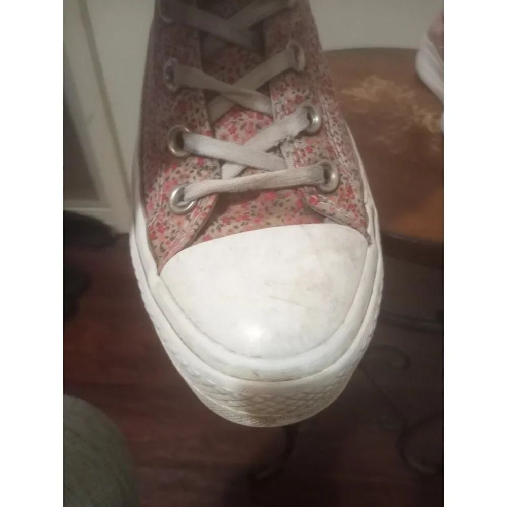 Converse All Star Lift Platform Trainers Womens Size 7 Ditsy Floral Shoes